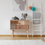 Hanah Home Mesilla de noche City Colorblock Multicolor